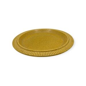 Pfaltzgraff Nordic Yellow Stoneware Cornmeal Speckled 7” Salad Dessert Plate Vtg